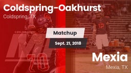 Matchup: Coldspring-Oakhurst vs. Mexia  2018