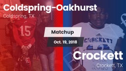 Matchup: Coldspring-Oakhurst vs. Crockett  2018