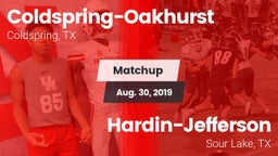 Matchup: Coldspring-Oakhurst vs. Hardin-Jefferson  2019