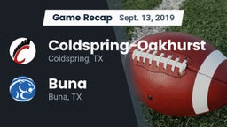 Recap: Coldspring-Oakhurst  vs. Buna  2019