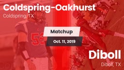 Matchup: Coldspring-Oakhurst vs. Diboll  2019