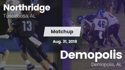 Matchup: Northridge High vs. Demopolis  2018