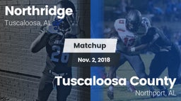 Matchup: Northridge High vs. Tuscaloosa County  2018