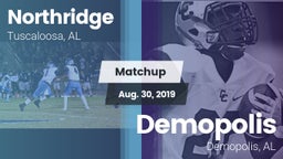 Matchup: Northridge High vs. Demopolis  2019