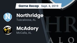 Recap: Northridge  vs. McAdory  2019