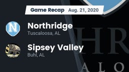 Recap: Northridge  vs. Sipsey Valley  2020