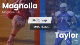Matchup: Magnolia  vs. Taylor  2017
