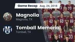 Recap: Magnolia  vs. Tomball Memorial 2018