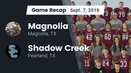 Recap: Magnolia  vs. Shadow Creek  2018