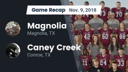Recap: Magnolia  vs. Caney Creek  2018