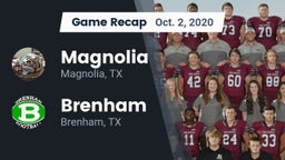 Recap: Magnolia  vs. Brenham  2020