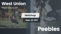 Matchup: West Union vs. Peebles 2017