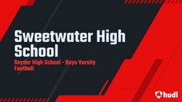 Snyder football highlights Sweetwater High School
