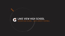 Snyder football highlights Lake View High School