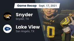 Recap: Snyder  vs. Lake View  2021