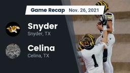 Recap: Snyder  vs. Celina  2021