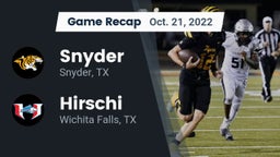 Recap: Snyder  vs. Hirschi  2022