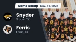 Recap: Snyder  vs. Ferris  2022