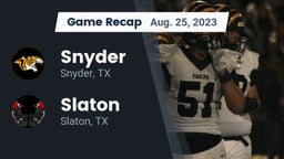 Recap: Snyder  vs. Slaton  2023
