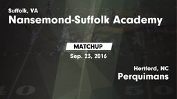 Matchup: Nansemond-Suffolk vs. Perquimans  2016