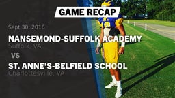 Recap: Nansemond-Suffolk Academy  vs. St. Anne's-Belfield School 2016