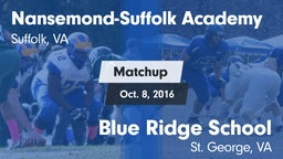 Matchup: Nansemond-Suffolk vs. Blue Ridge School 2016
