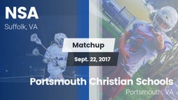 Matchup: Nansemond-Suffolk vs. Portsmouth Christian Schools 2017