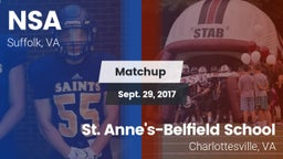 Matchup: Nansemond-Suffolk vs. St. Anne's-Belfield School 2017