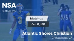 Matchup: Nansemond-Suffolk vs. Atlantic Shores Christian  2017