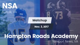 Matchup: Nansemond-Suffolk vs. Hampton Roads Academy  2017