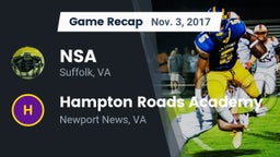 Recap: NSA vs. Hampton Roads Academy  2017