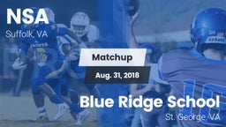 Matchup: Nansemond-Suffolk vs. Blue Ridge School 2018