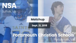 Matchup: Nansemond-Suffolk vs. Portsmouth Christian Schools 2018