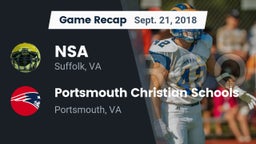 Recap: NSA vs. Portsmouth Christian Schools 2018