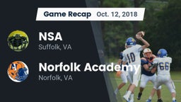 Recap: NSA vs. Norfolk Academy 2018
