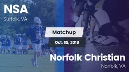 Matchup: Nansemond-Suffolk vs. Norfolk Christian  2018