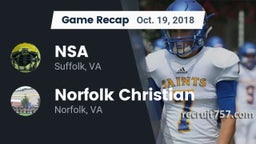 Recap: NSA vs. Norfolk Christian  2018