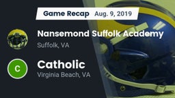 Recap: Nansemond Suffolk Academy vs. Catholic  2019