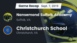 Recap: Nansemond Suffolk Academy vs. Christchurch School 2019