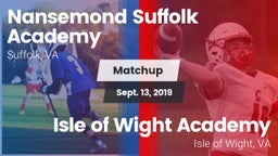 Matchup: Nansemond-Suffolk vs. Isle of Wight Academy  2019