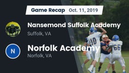 Recap: Nansemond Suffolk Academy vs. Norfolk Academy 2019