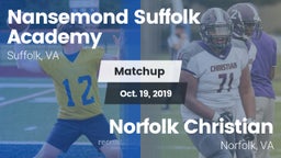 Matchup: Nansemond-Suffolk vs. Norfolk Christian  2019