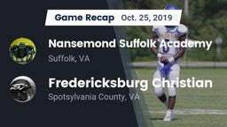Recap: Nansemond Suffolk Academy vs. Fredericksburg Christian  2019