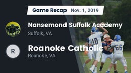 Recap: Nansemond Suffolk Academy vs. Roanoke Catholic  2019