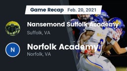 Recap: Nansemond Suffolk Academy vs. Norfolk Academy 2021