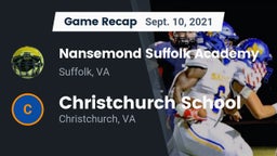 Recap: Nansemond Suffolk Academy vs. Christchurch School 2021