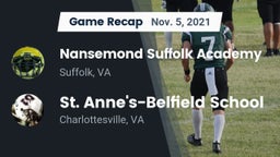 Recap: Nansemond Suffolk Academy vs. St. Anne's-Belfield School 2021