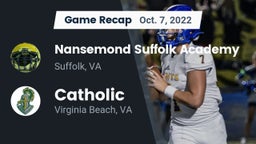 Recap: Nansemond Suffolk Academy vs. Catholic  2022