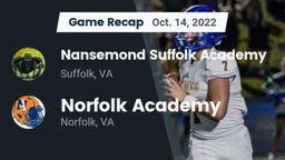 Recap: Nansemond Suffolk Academy vs. Norfolk Academy 2022