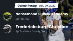 Recap: Nansemond Suffolk Academy vs. Fredericksburg Christian  2022